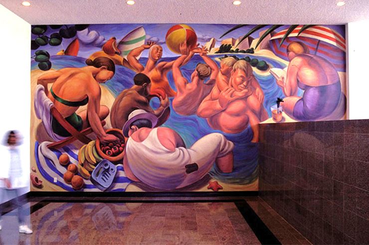 West Palm Beach Police Station Mural
