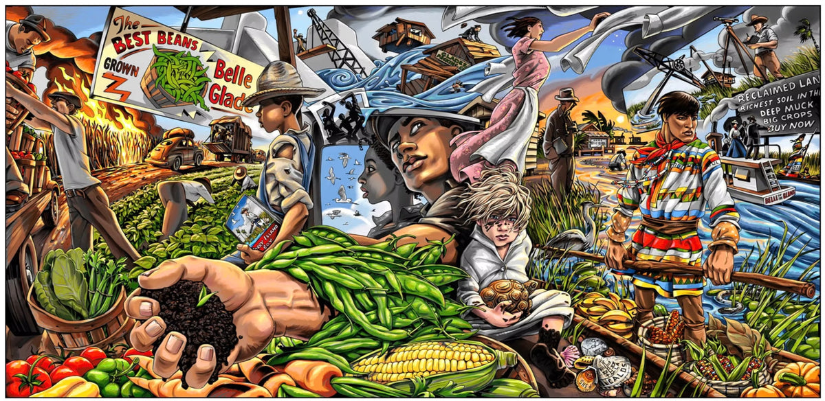 Belle Glade Library murals