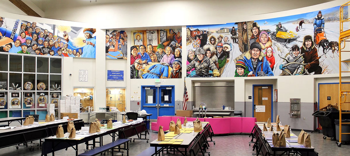 Six murals for Ket'acik & Aapalluk Memorial School