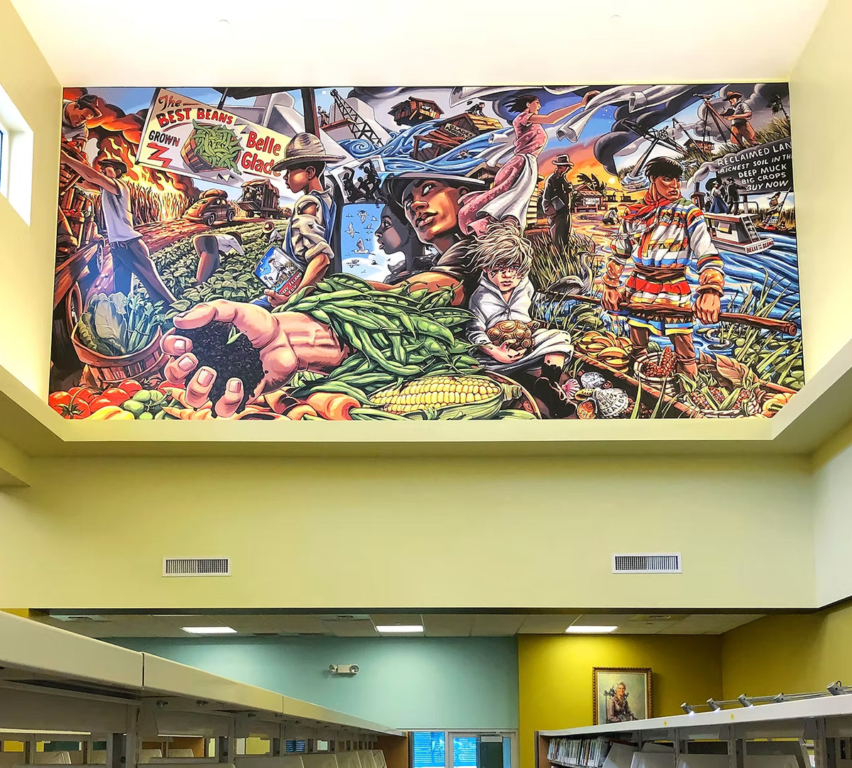 Belle Glade Library Murals