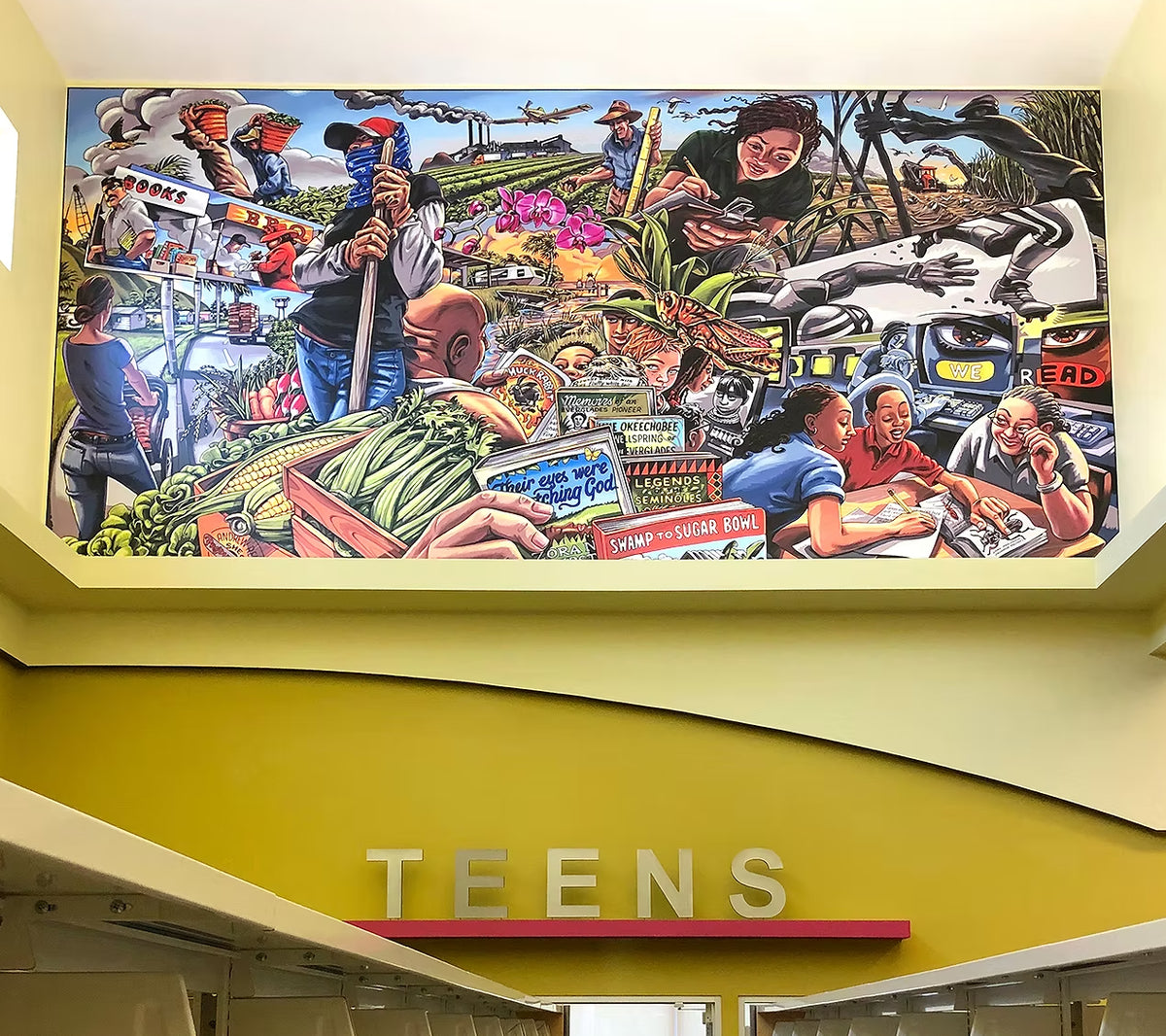 Belle Glade Library Murals