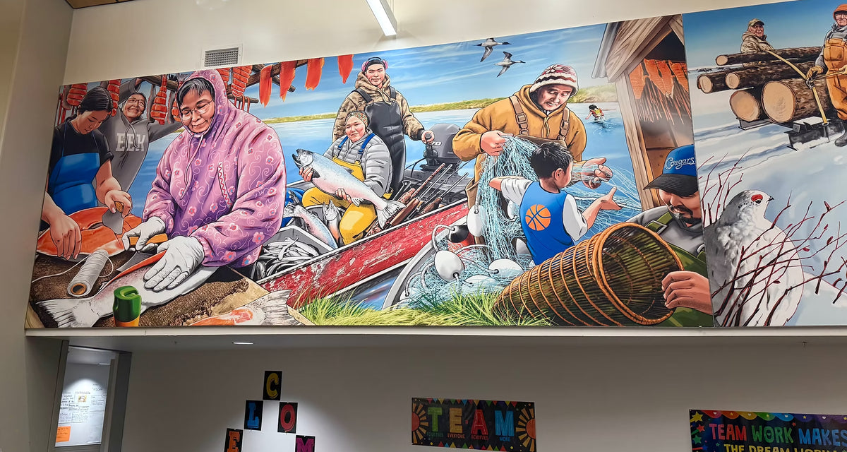 Six murals for Ket'acik & Aapalluk Memorial School