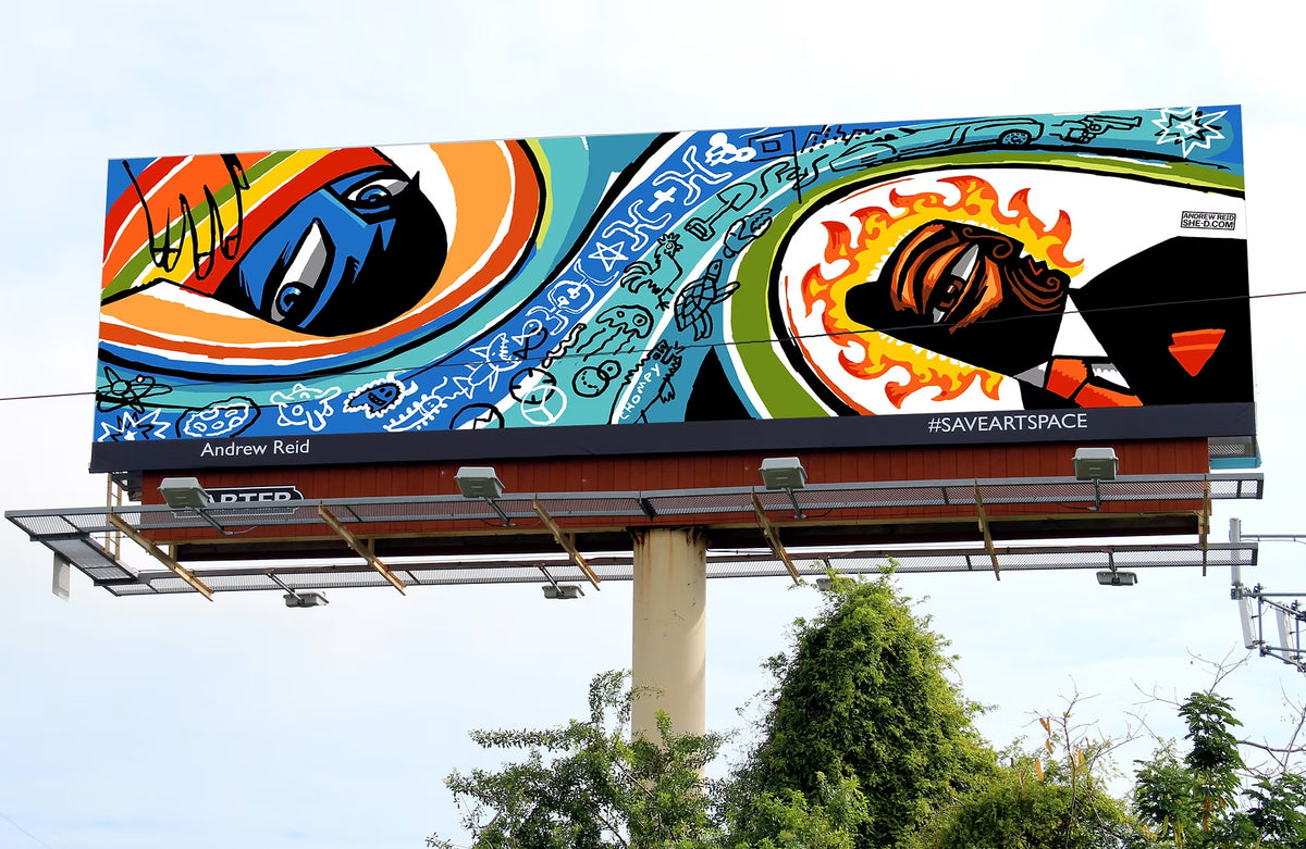 #SAVEARTSPACE Billboard